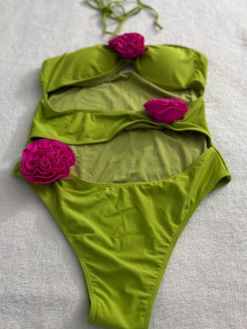 Fashion Nova Women’s Positano Views Rosette Swimsuit Size XL NWT - Picture 10 of 12